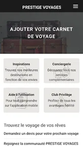 Prestige Voyages - Carnet screenshot 0