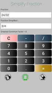 Simplify Fractions screenshot 0