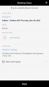 PrideFit Training screenshot 3