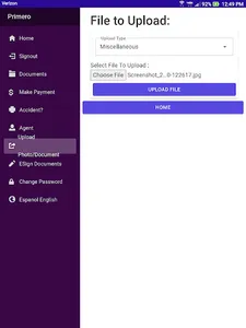 Primero Insurance Company screenshot 6