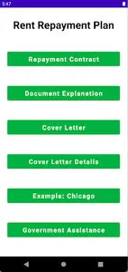 Rent Repayment Plan screenshot 0