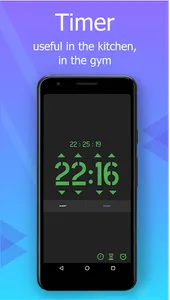 Full-screen digital clock. Tim screenshot 2