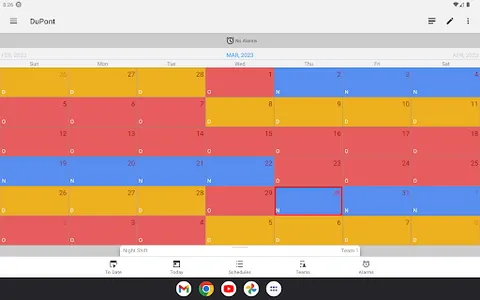 Shift Schedule(Roster) & Alarm screenshot 9