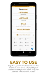 cellhelmet Registration screenshot 1