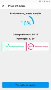 Simulado cnh detran 2023 screenshot 2