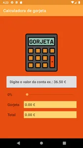 Calculadora de Gorjeta screenshot 0
