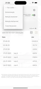Saldo Cartão Refeição screenshot 1