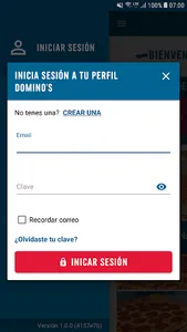 Domino's Pizza Paraguay screenshot 1