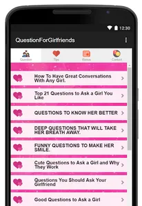 Question To Ask Your Girlfrien screenshot 1