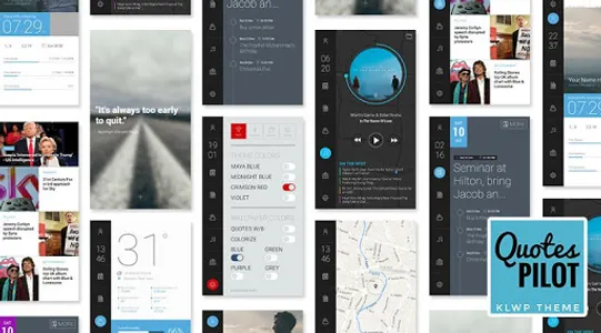 QuotesPilot Pro for KLWP screenshot 0