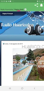 RADIO HUARICOLCA screenshot 1