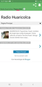 RADIO HUARICOLCA screenshot 2