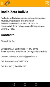 Radio Zeta Bolivia screenshot 1