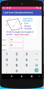 Land Area Calculator Herons screenshot 4