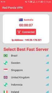 Red Panda VPN(Free Unlimited V screenshot 0