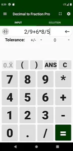 Decimal to Fraction Calculator screenshot 6