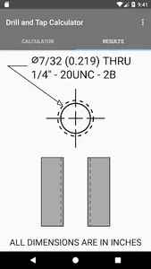 Drill and Tap Calculator screenshot 2