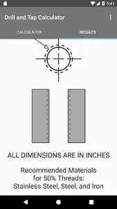 Drill and Tap Calculator screenshot 3