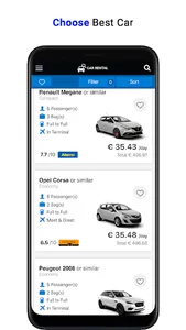 Car Rental: RentalCars 24h app screenshot 0