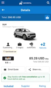 Car Rental: RentalCars 24h app screenshot 8