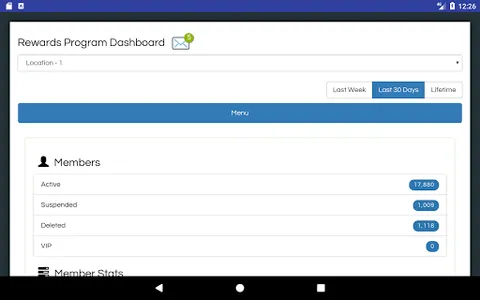RepeatRewards Dashboard screenshot 1