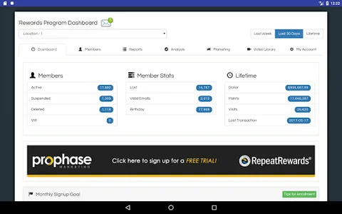 RepeatRewards Dashboard screenshot 3