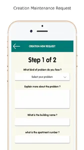 Creation Maintenance Request screenshot 3