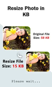 Photo resize app in kb - Resiz screenshot 1