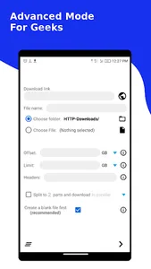Resume failed downloads | HTTP screenshot 5