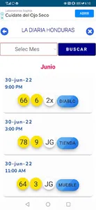 Loto Honduras Resultados screenshot 2