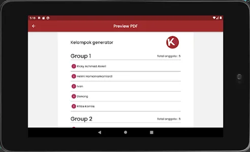 Kelompok Generator screenshot 8