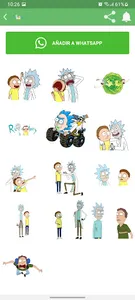 Rick y Morty Stickers Animados screenshot 2