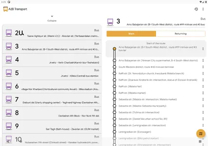 A2B. Yerevan Public Transport screenshot 10
