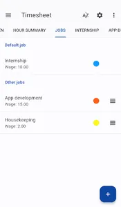 Timesheet screenshot 1