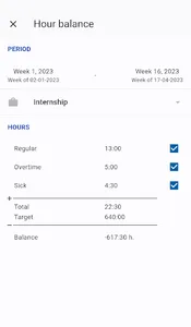 Timesheet screenshot 5