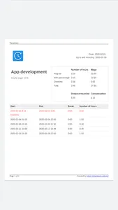 Timesheet screenshot 6