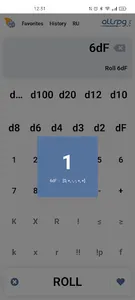 RPG Roll-a-die - Dice roller screenshot 2