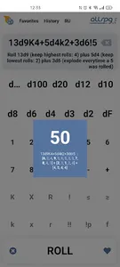 RPG Roll-a-die - Dice roller screenshot 3
