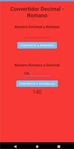 Convertidor Romano-Decimal screenshot 2