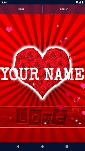 3D Hearts Love Live Wallpaper screenshot 1