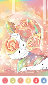 Rose Coloring Book Color Games screenshot 1