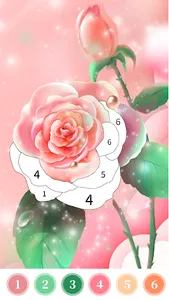 Rose Coloring Book Color Games screenshot 8