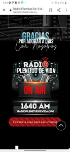 Radio Plenitud De Vida INC screenshot 1