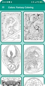 Colors: Fantasy Coloring Book screenshot 0