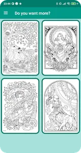 Colors: Fantasy Coloring Book screenshot 1