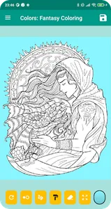 Colors: Fantasy Coloring Book screenshot 3