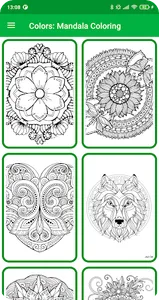 Colors: Mandala Coloring screenshot 0