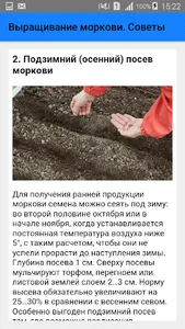 Выращивание моркови. Советы screenshot 2