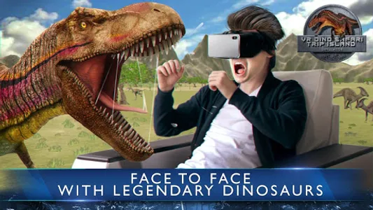 VR Dino Safari Trip Island Sim screenshot 0