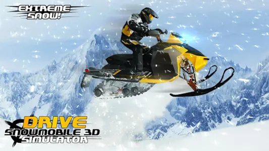 Drive Snowmobile 3D Simulator screenshot 1